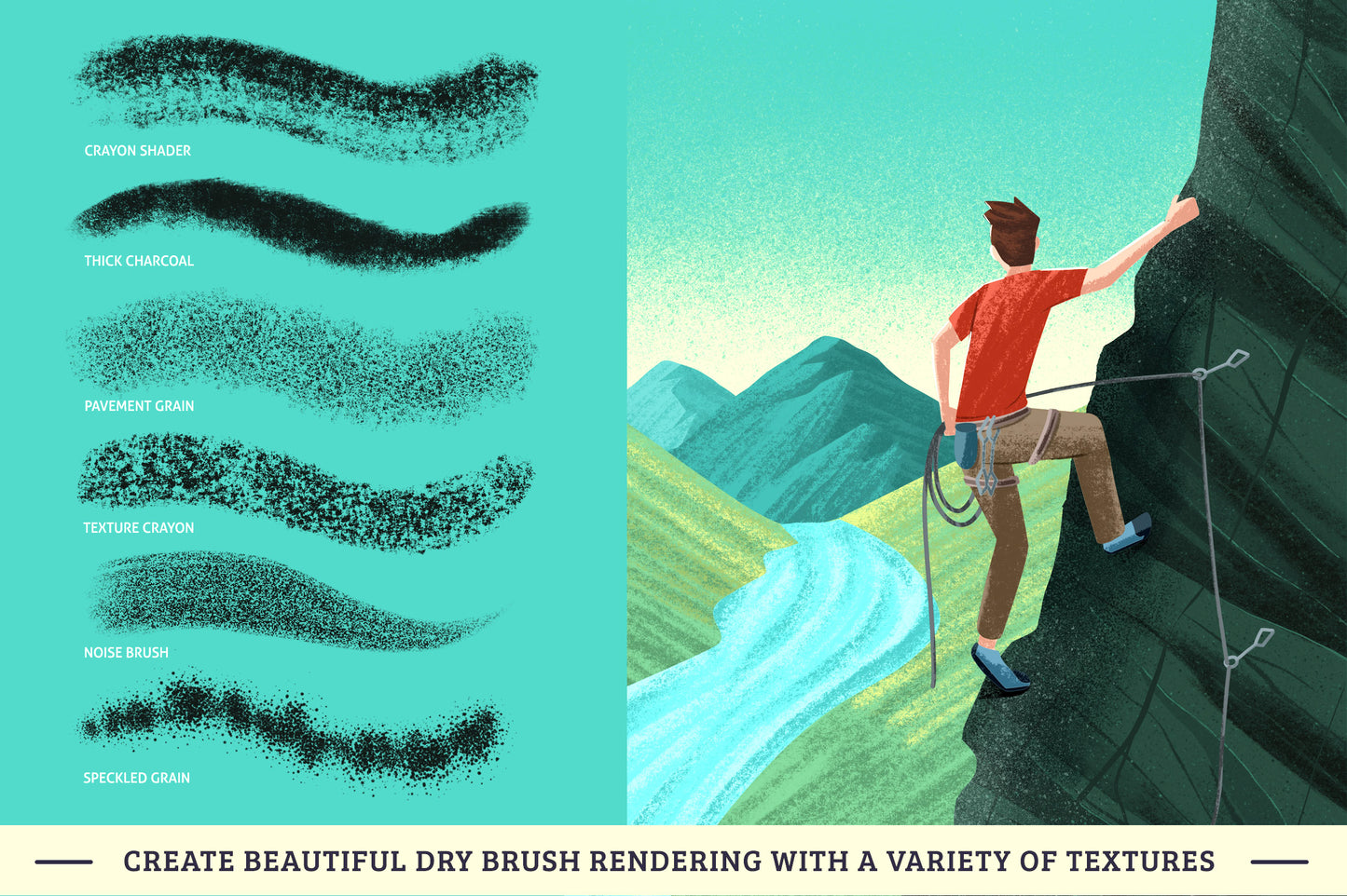 Dry Texture Brushes for Procreate