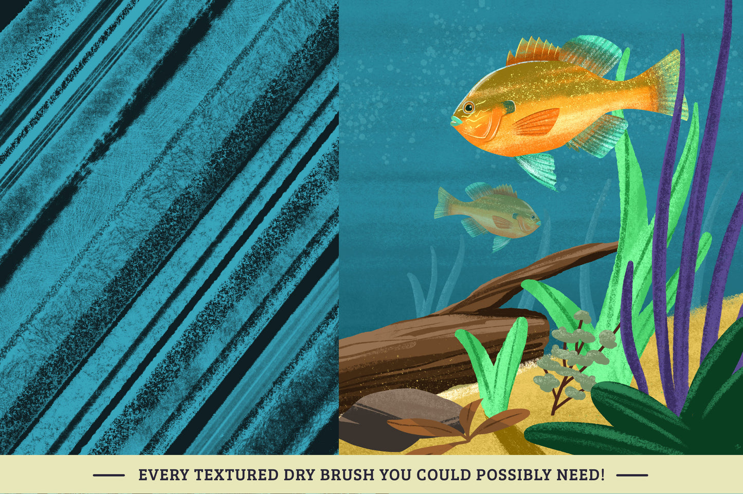 Dry Texture Brushes for Procreate