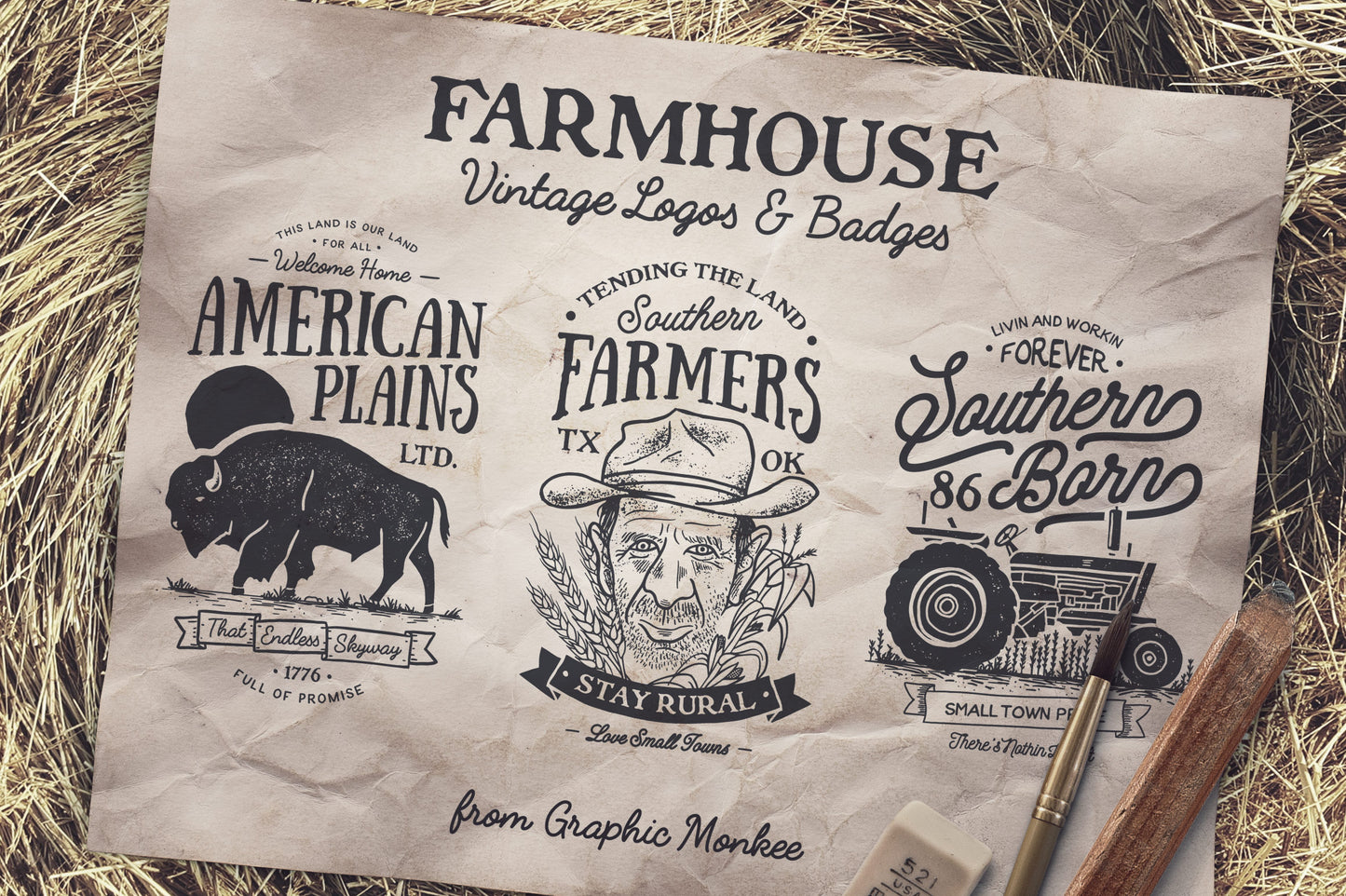 Farmhouse Vintage Badges and Logos