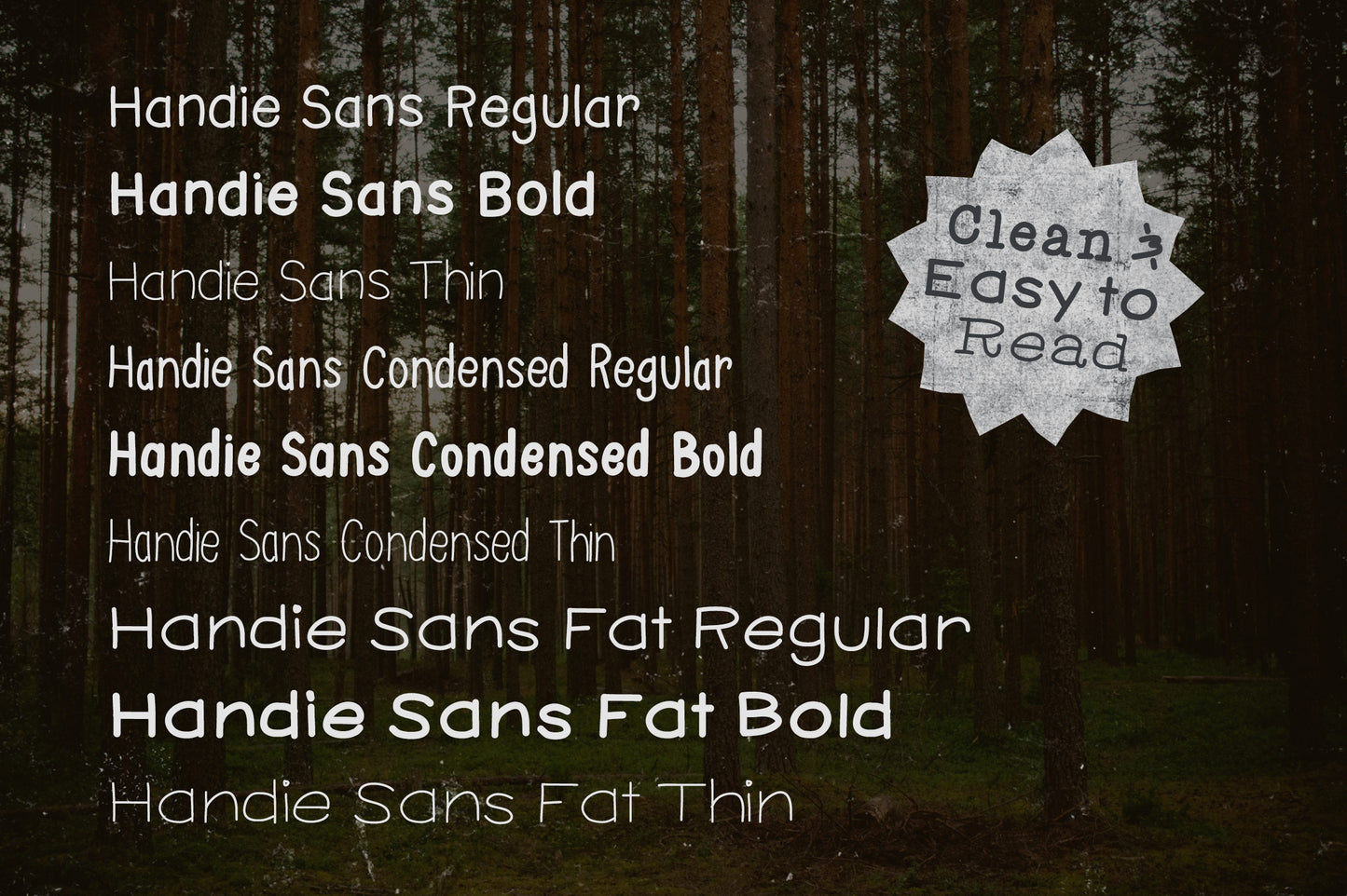 Handie Fonts – Over 1800 Glyphs