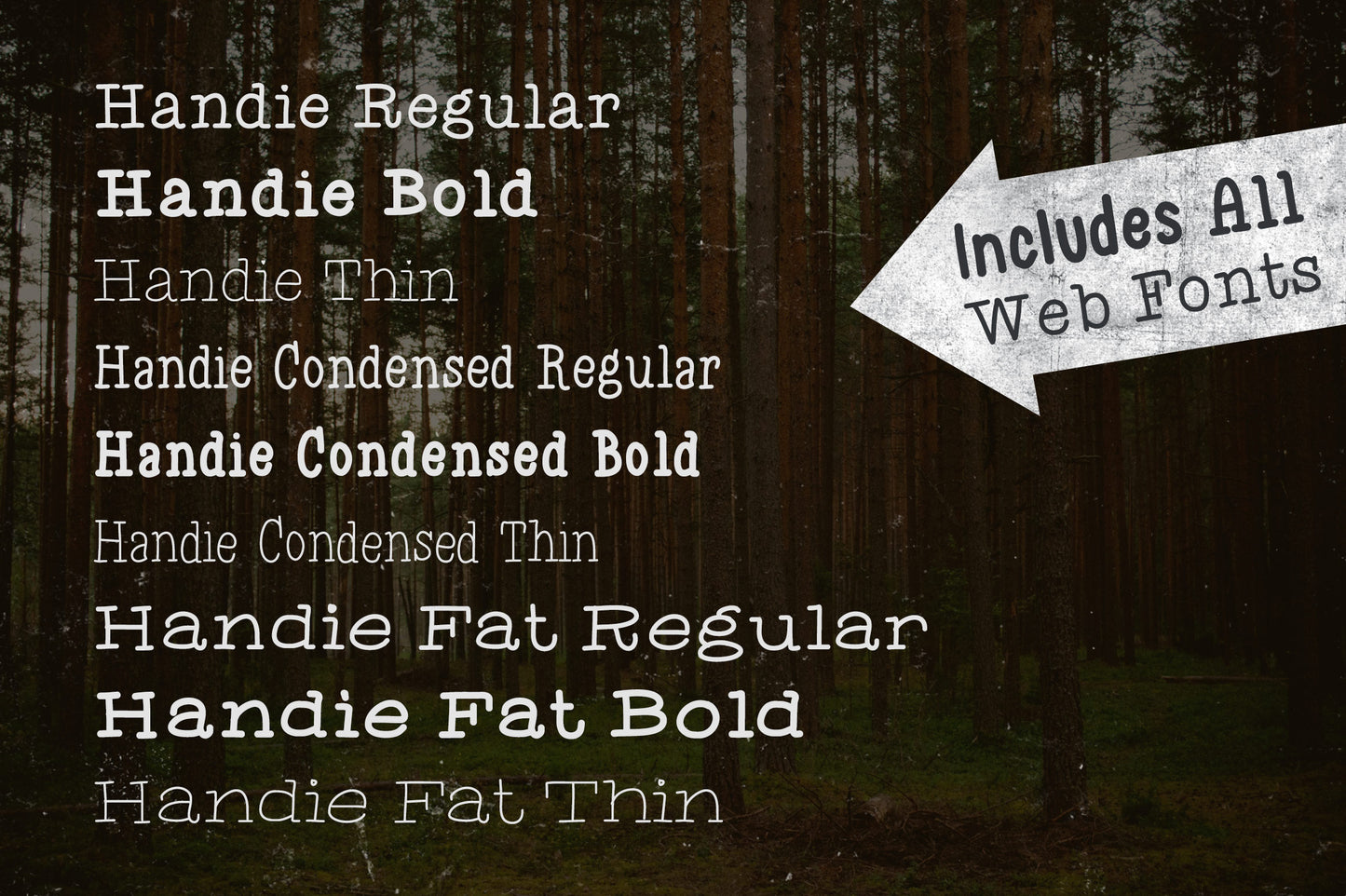 Handie Fonts – Over 1800 Glyphs