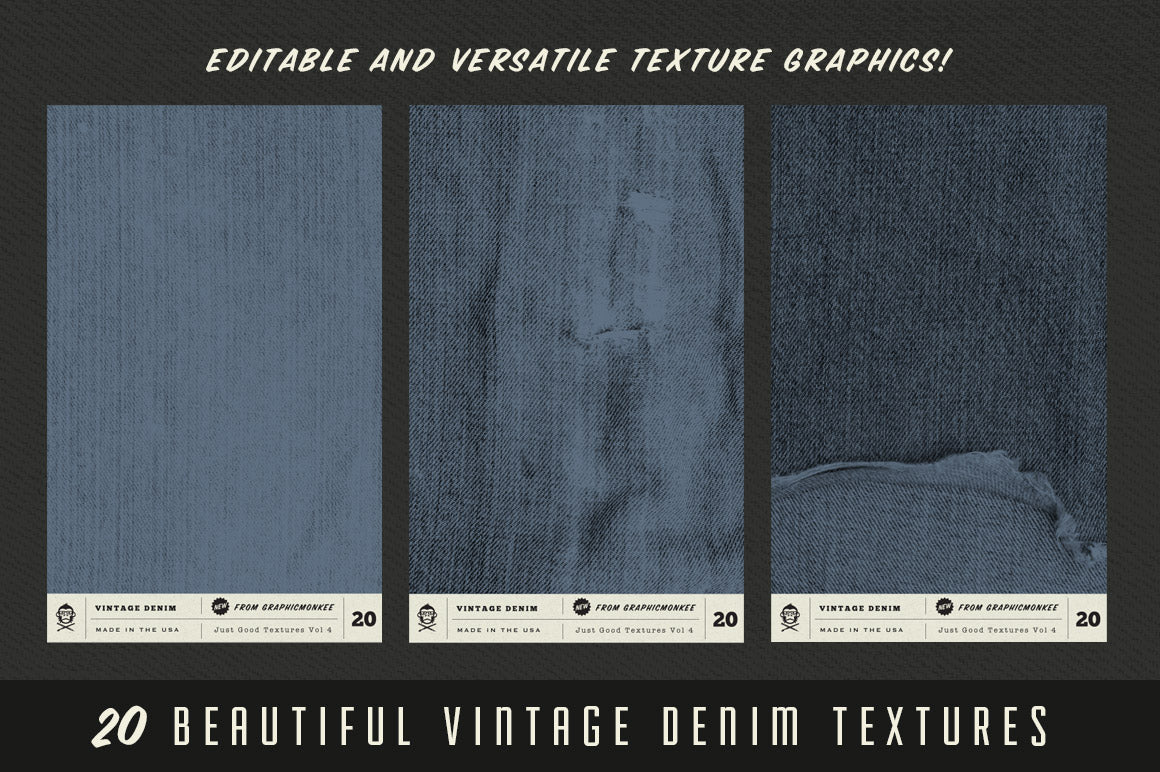 Just Good Textures – Vintage Denim