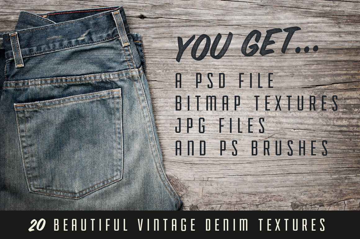 Just Good Textures – Vintage Denim