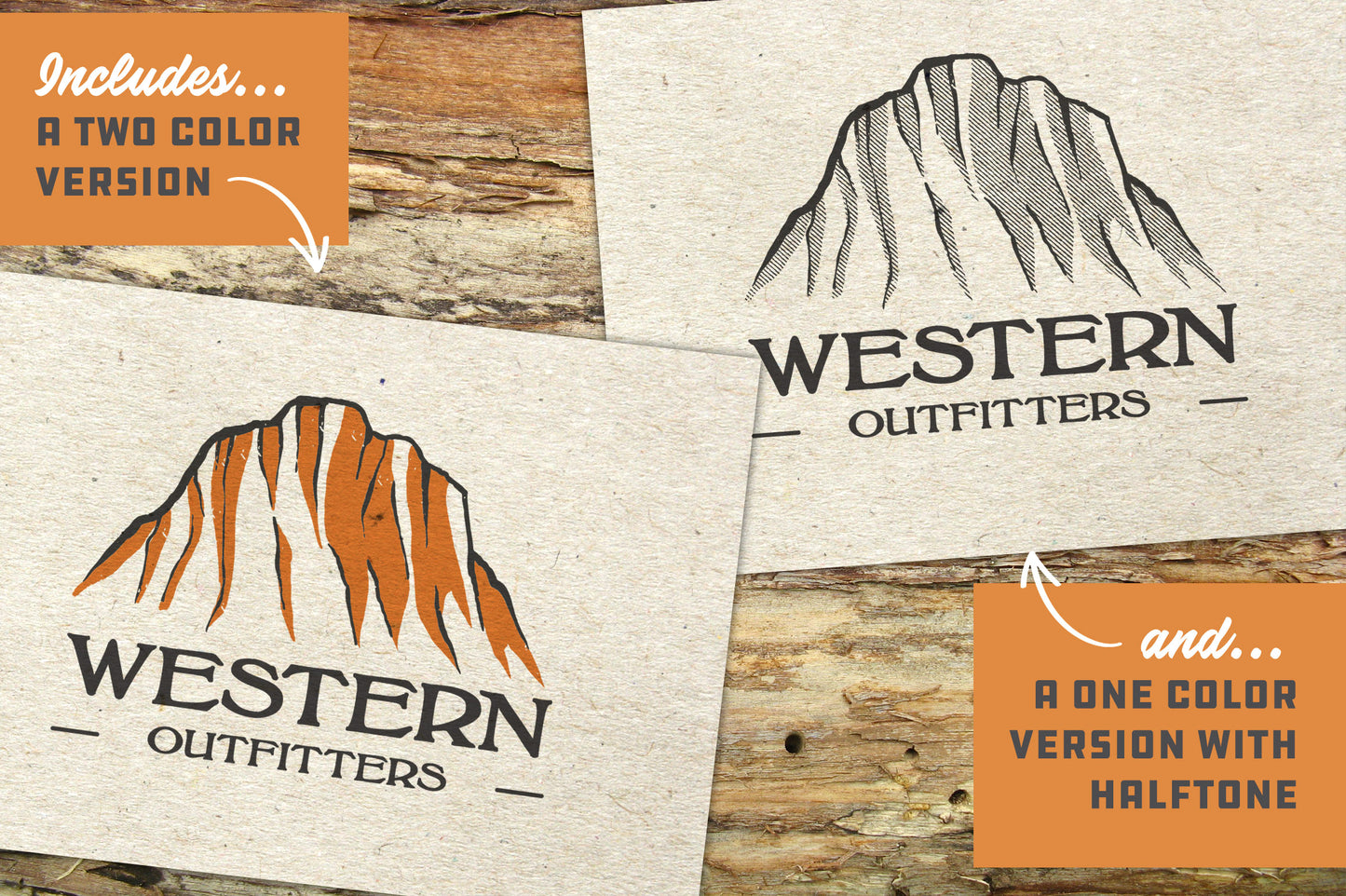 Minimal Mountain Logo Templates