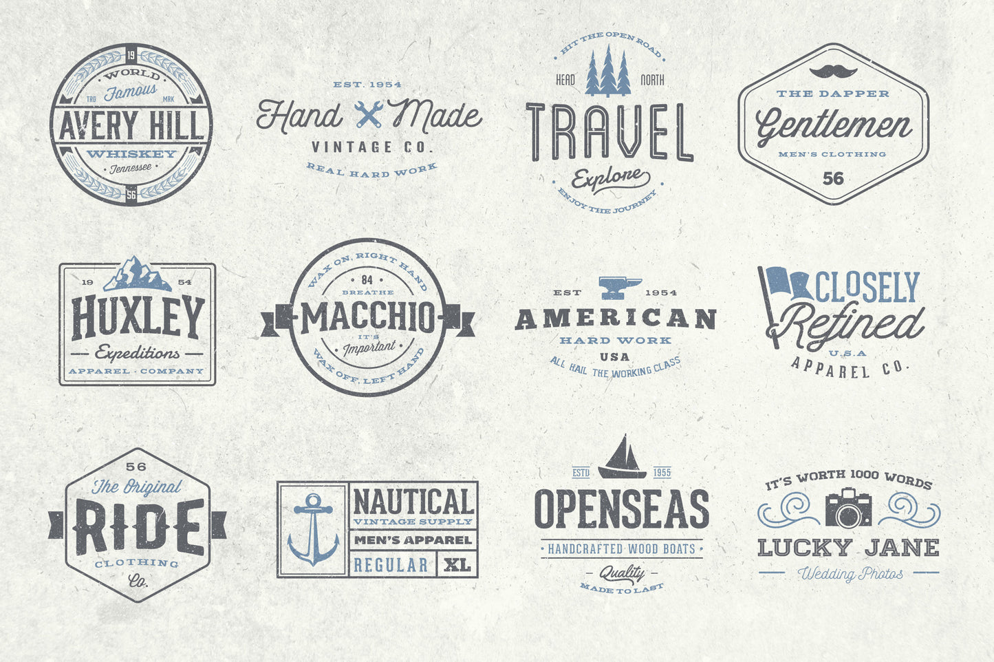 Minimal Vintage Badges & Logos