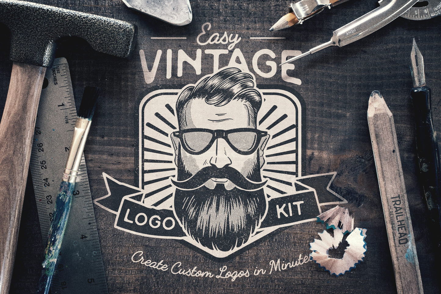 Easy Vintage Logo Creation Kit