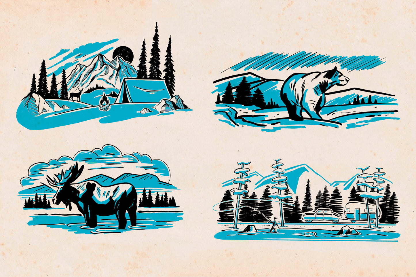 Wilderness Spot Art Collection