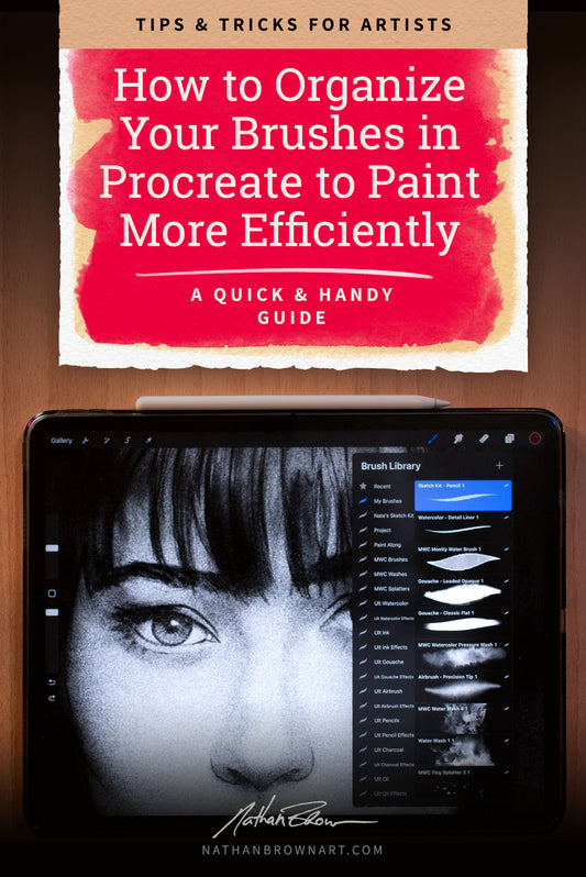 How to Organize Your Brushes in Procreate to Paint More Efficiently