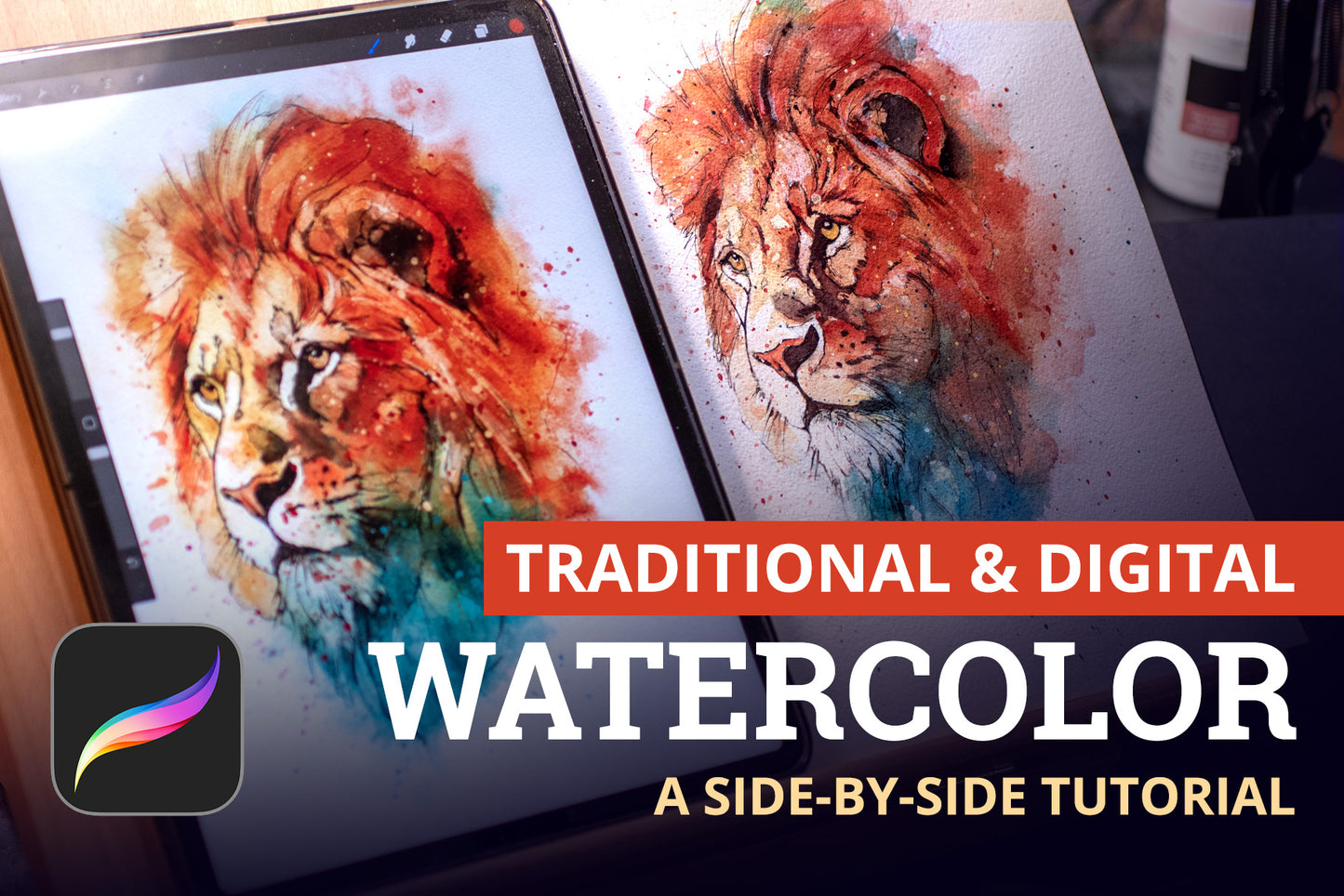 Traditional & Digital Watercolor—A Complete Process Tutorial