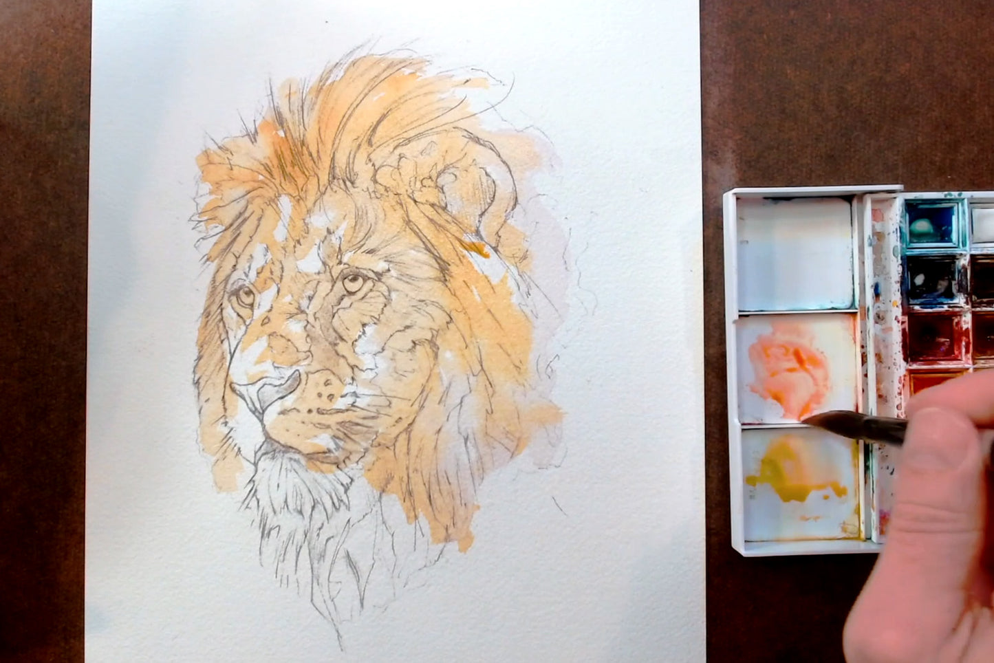 Traditional & Digital Watercolor—A Complete Process Tutorial