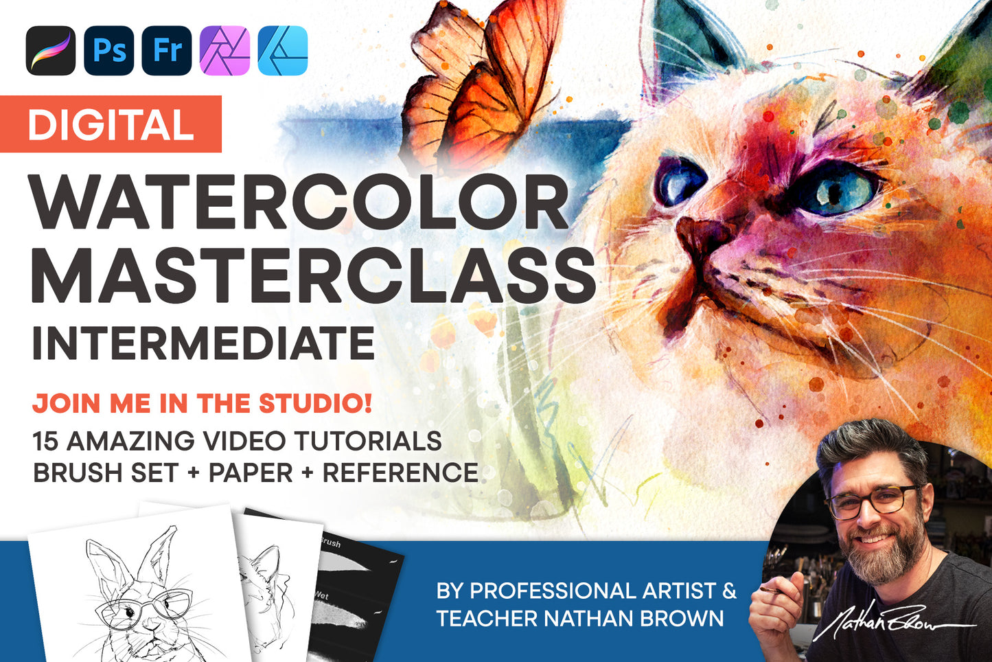 Digital Watercolor Masterclass - Intermediate