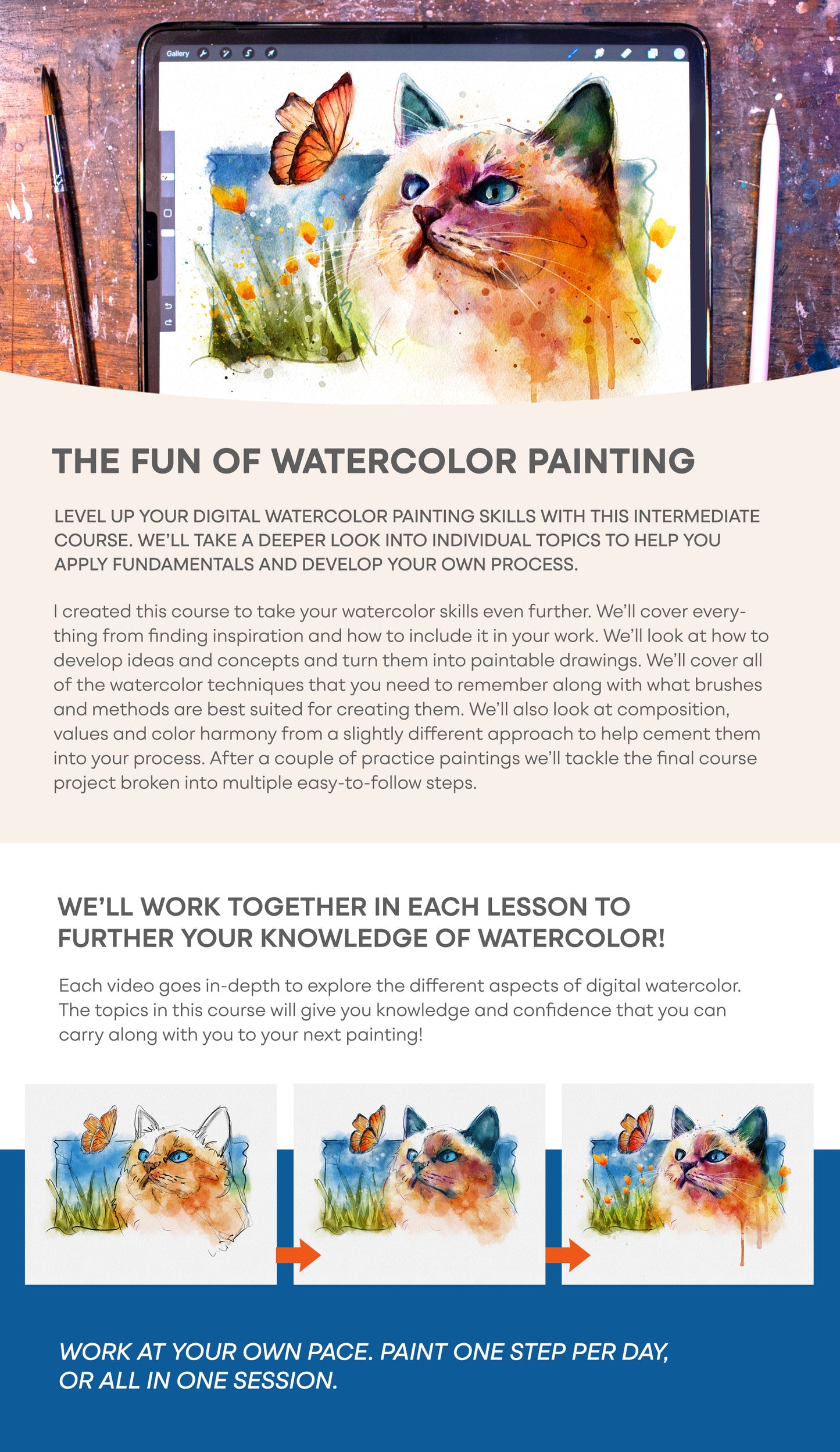 Digital Watercolor Masterclass - Intermediate