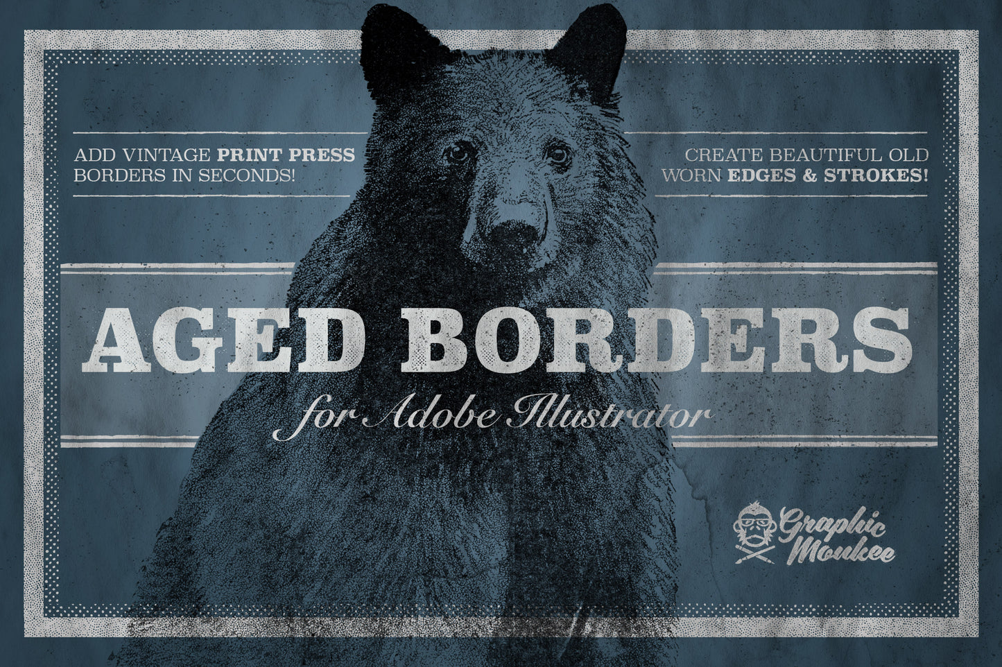 Aged Borders for Adobe Illustrator