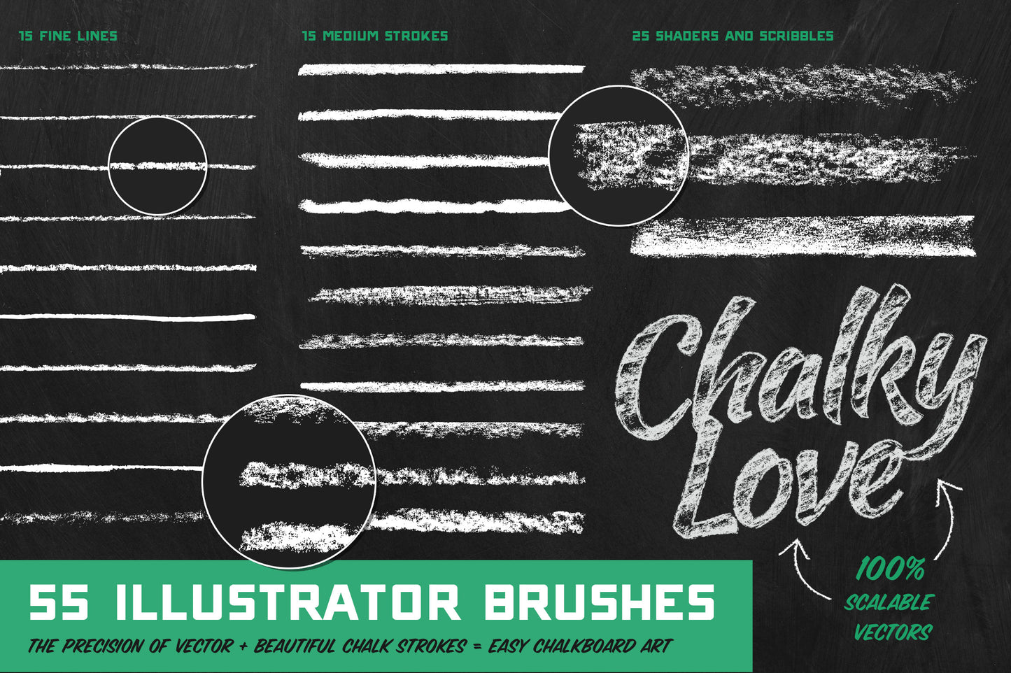 Genuine Crafted Chalk Brushes