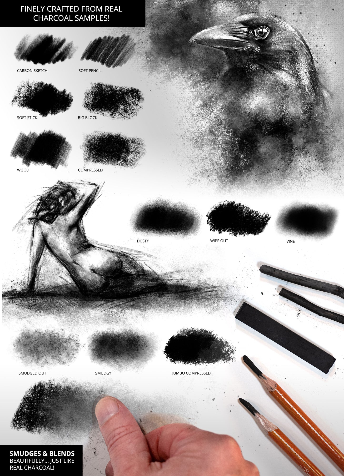 Ultimate Brush Toolbox – Charcoal Brushes