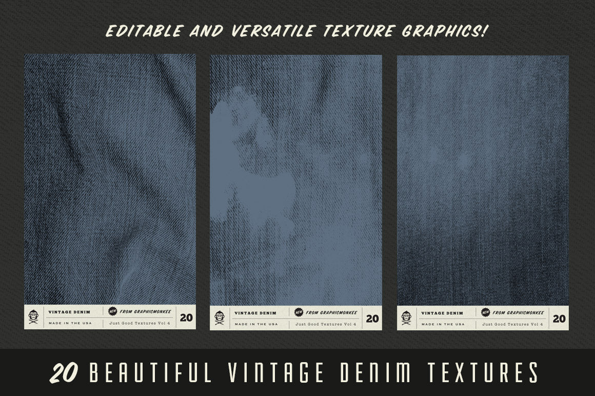 Just Good Textures – Vintage Denim