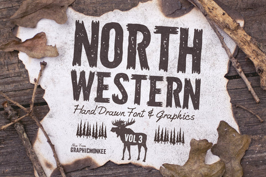 North Western Font + Vectors Vol 3