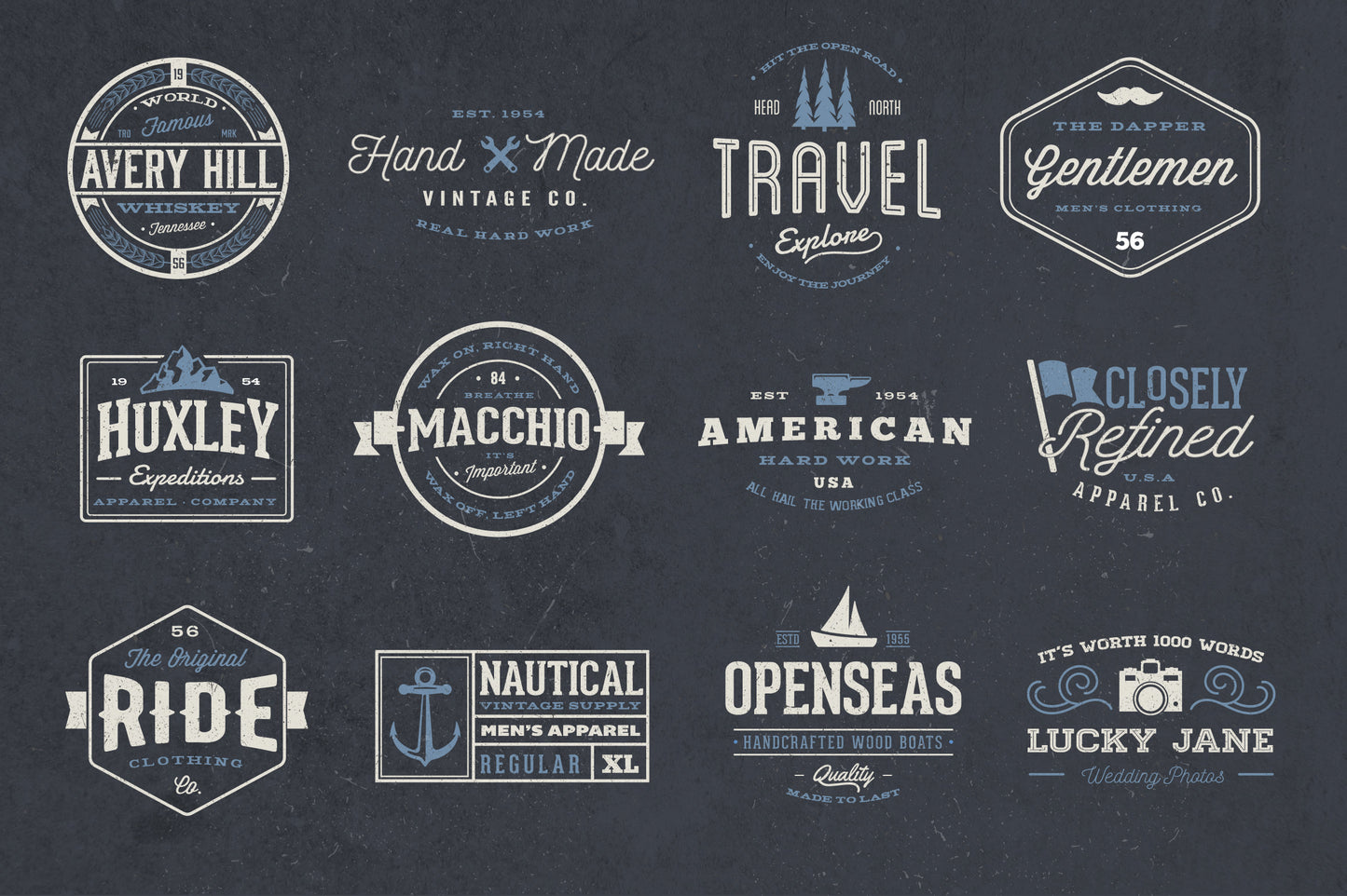 Minimal Vintage Badges & Logos