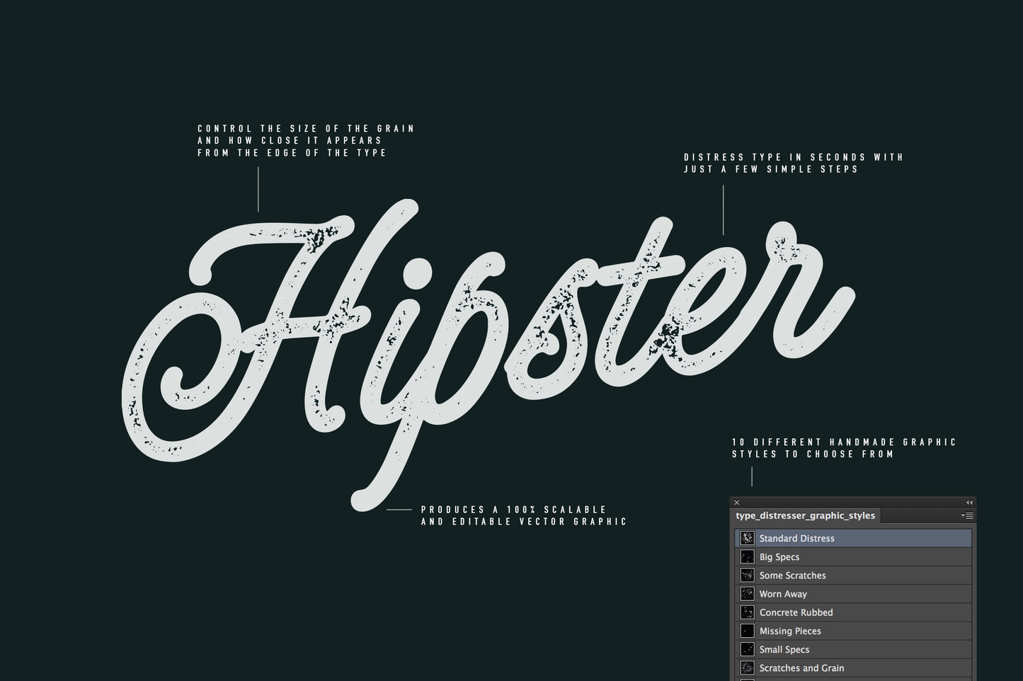 Type Distresser for Adobe Illustrator