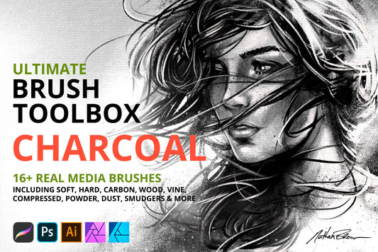 Ultimate Brush Toolbox – Charcoal Brushes